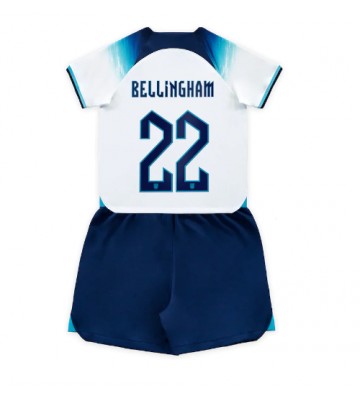 England Jude Bellingham #22 Hjemmebanesæt Børn VM 2022 Kort ærmer (+ korte bukser)